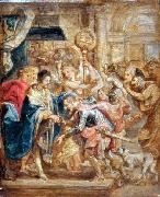 Peter Paul Rubens The Reconciliation of King Henry III and Henry of Navarre Sweden oil painting artist